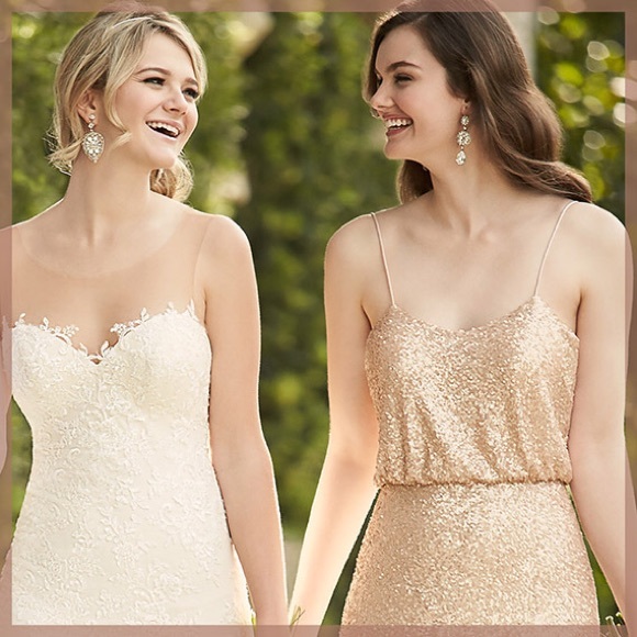 Sorella Vita | Rose Gold Sequin Gown | Size 6 - Picture 2 of 10